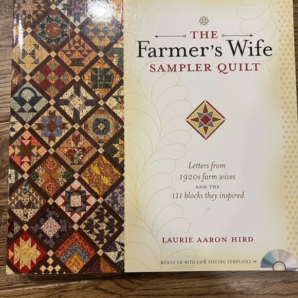 The Farmers Wife Sampler Quilt Book with CD Laurie Aaron Hird - Picture 1 of 10